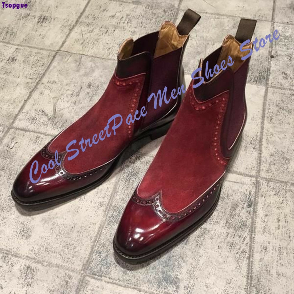 Męskie vintage czerwono-białe  – Leather Shoe Polish recenzja i cena